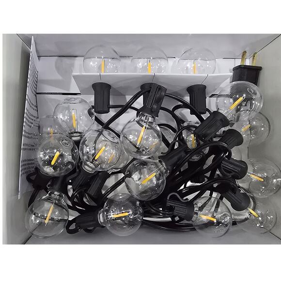 Room Essentials LED String Lights – Black Cord, Warm White New in Box (Tested) - Picture 8 of 8